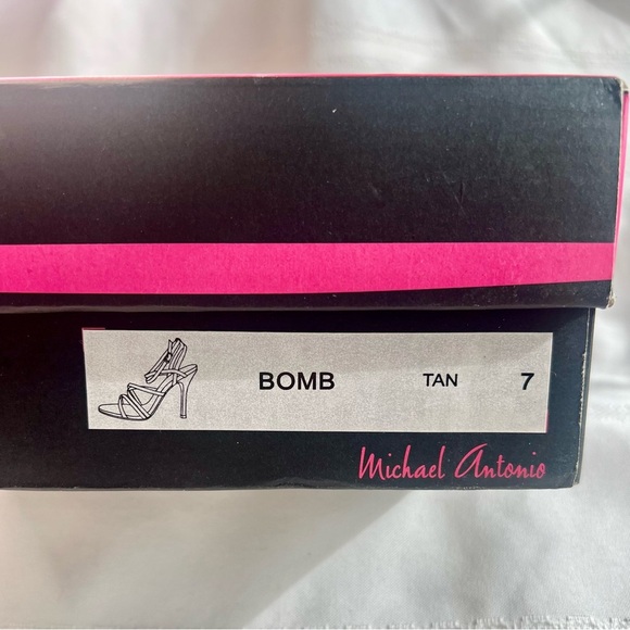 SALE 1/2 OFF‎ Michael Antonio Reptile Ankle Strap Heels Sandals Sz 7 NIB - Picture 13 of 15